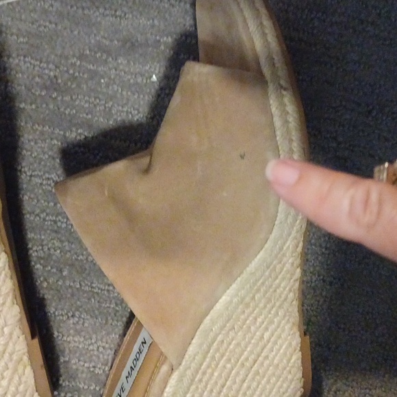 Steve Madden Urge sz 10 Espadrille Wedge Tan Suede Sandal - Picture 12 of 12